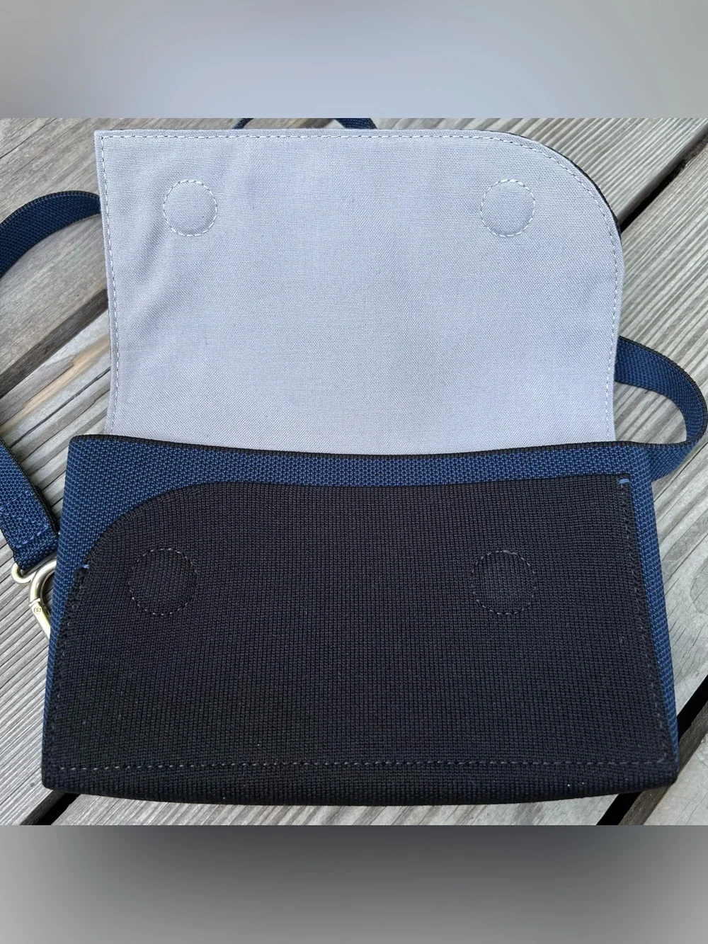 Rothy's The Belt Bag Sapphire and Onyx Crossbody Purse